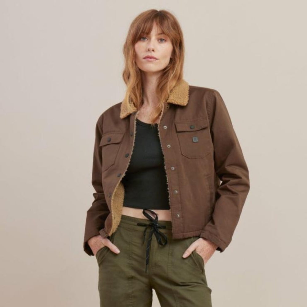 Roark Hebrides Jacket Dark Brown Sherpa Jacket